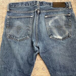 Ralph Lauren Double RL RRL Low straight cut. Woven Selvedge Denim - Sz 32x32.